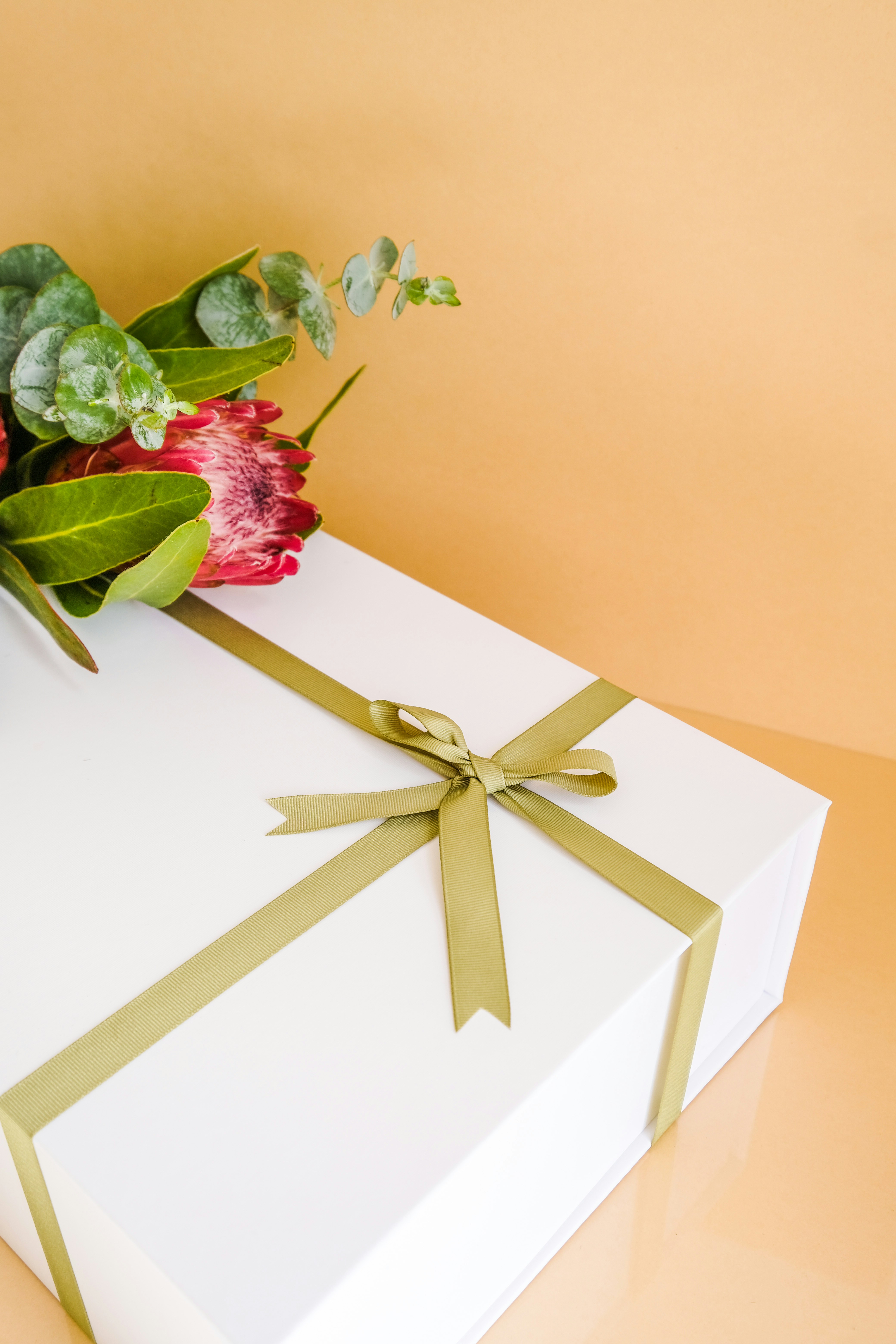 Presente floral embrulhado